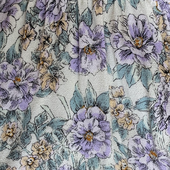 •American Eagle• Bohemian Floral Peplum V-Neckline Tank Top - Picture 7 of 9